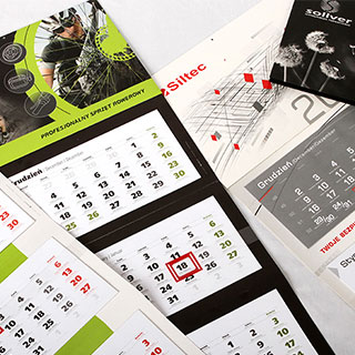 kalendarze trójdzielne